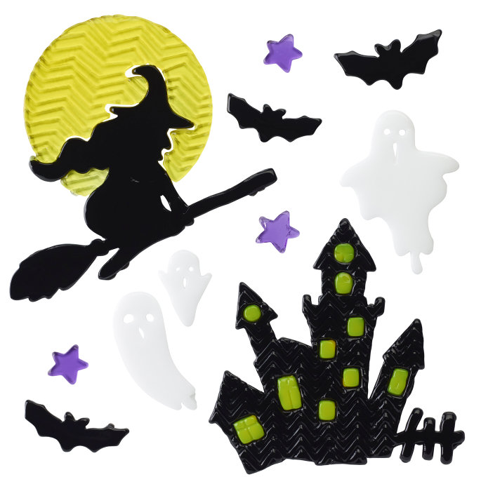 Halloween gel stickers